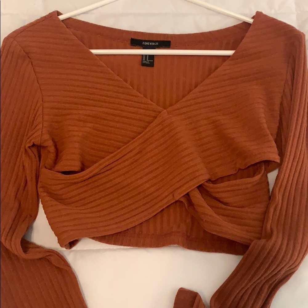 deep red long sleeve